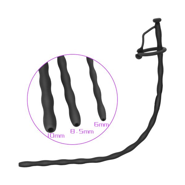 costumes silicone horse eye stimulation urethral rod hollow guide block urethra plug-in stainless steel urethral lock horse eye dilator, Black
costumes silicone horse eye stimulation urethral rod hollow guide block urethra plug-in stainless steel urethral lock horse eye dilator, Black