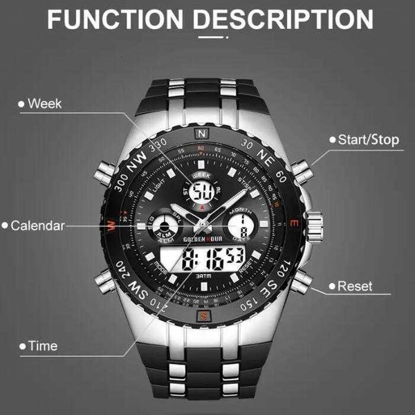 watches new seller goldenhour herren sportuhren analog digital dual display herrenmode outdoor militr schwarz gummi armbanduhr leuchtuhr h6a, Slivery;brown
watches new seller goldenhour herren sportuhren analog digital dual display herrenmode outdoor militr schwarz gummi armbanduhr leuchtuhr h6a, Slivery;brown