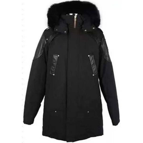 long designes men's jacket winter down coat cotton windbreaker big fur collar hooded moose coats thick warm parka puffer jack221j, Black
long designes men's jacket winter down coat cotton windbreaker big fur collar hooded moose coats thick warm parka puffer jack221j, Black