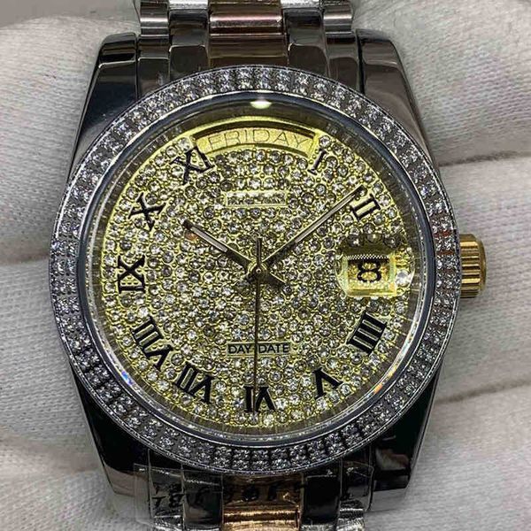 luxury mens mechanical watch automatic log of double row stone filling machine table rz1932 geneva es for men wristwatches, Slivery;brown
luxury mens mechanical watch automatic log of double row stone filling machine table rz1932 geneva es for men wristwatches, Slivery;brown