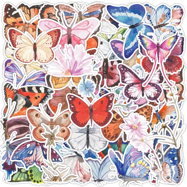 50pcs wholesale watercolor butterfly waterproof vinyl cute stickers for diy car luggage kids toys car bike fridhe suitcase
50pcs wholesale watercolor butterfly waterproof vinyl cute stickers for diy car luggage kids toys car bike fridhe suitcase