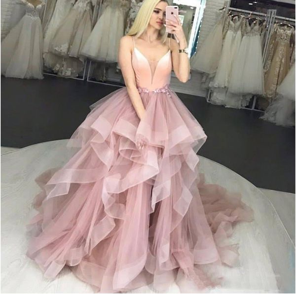 spaghetti strip ball gown wedding dresses 2021 deep v neck ruffle tulle long formal dress special occasion gowns, White
spaghetti strip ball gown wedding dresses 2021 deep v neck ruffle tulle long formal dress special occasion gowns, White