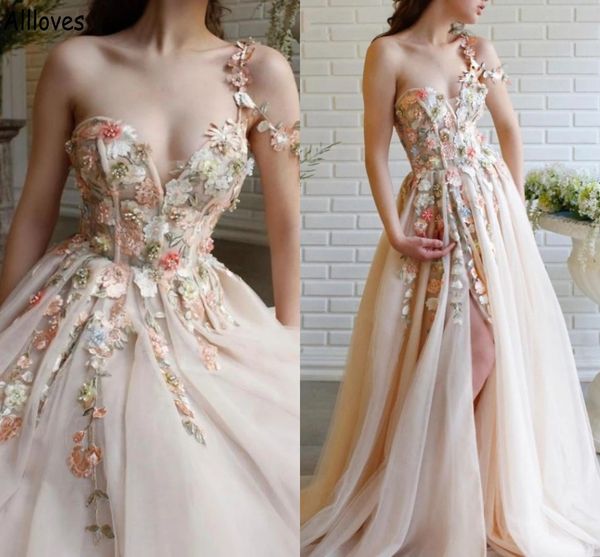 champagne 3d flowers prom dresses long high split sweetheart neck women formal party night one-shoulder a line tulle evening gowns second re, Black
champagne 3d flowers prom dresses long high split sweetheart neck women formal party night one-shoulder a line tulle evening gowns second re, Black