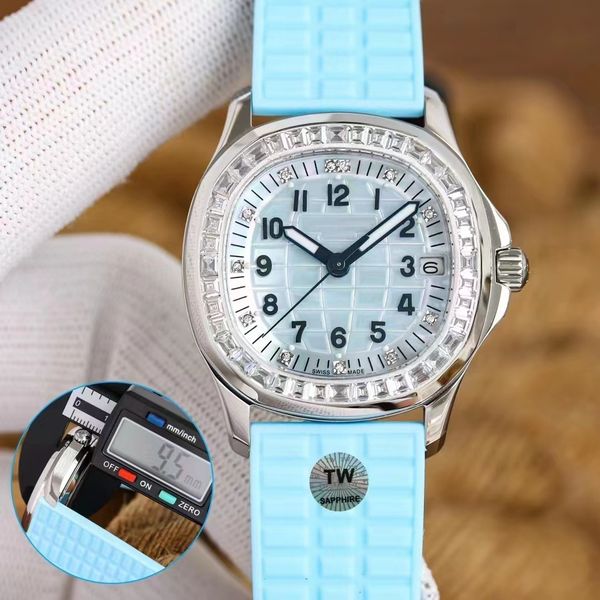 stylish women's mechanical watch with 9015-cal324 super movement automatic chain dial 35.6mm ring mouth crystal diamond rubber strap el, Slivery;brown
stylish women's mechanical watch with 9015-cal324 super movement automatic chain dial 35.6mm ring mouth crystal diamond rubber strap el, Slivery;brown