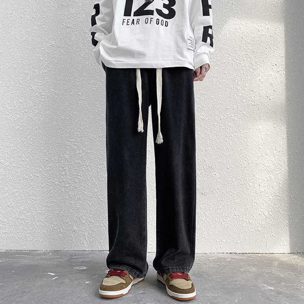jeans men's new autumn men's pants straight tube loose long pants fashionable brand casual mops old wide leg pants, Blue
jeans men's new autumn men's pants straight tube loose long pants fashionable brand casual mops old wide leg pants, Blue