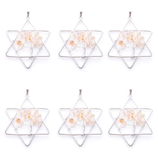 natural light citrine gem stone tree of life handmade wire color wire wrapped star pendants for jewelry marking n3809, Silver
natural light citrine gem stone tree of life handmade wire color wire wrapped star pendants for jewelry marking n3809, Silver