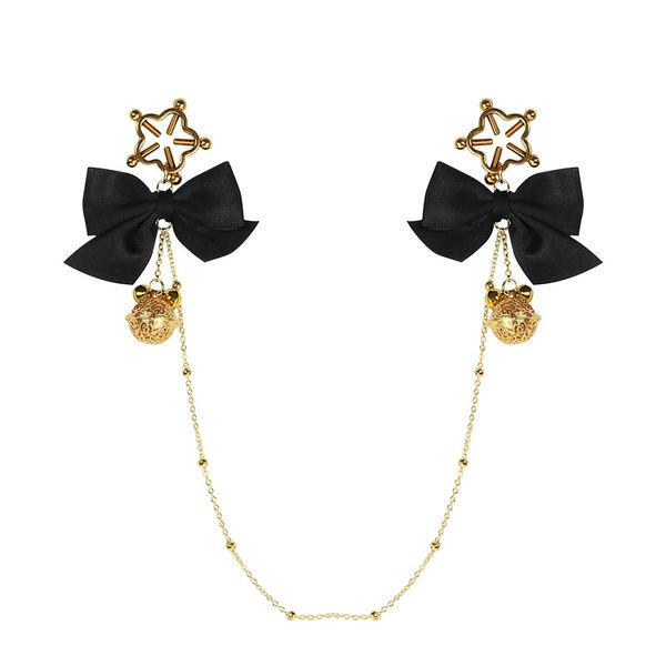 costumes bowknot metal nipple clamps breast clamps with chain toys women silver black bell stainless steel nipple milk clips
costumes bowknot metal nipple clamps breast clamps with chain toys women silver black bell stainless steel nipple milk clips