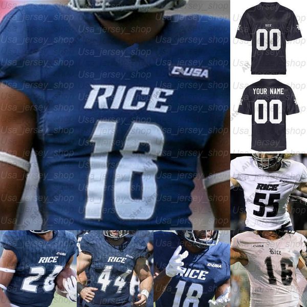 american college football wear custom rice owls college football jerseys tom stewart aston walter brad rozner austin trammell blaze alldredg, Black
american college football wear custom rice owls college football jerseys tom stewart aston walter brad rozner austin trammell blaze alldredg, Black