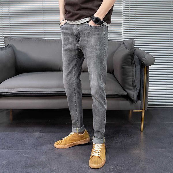 spring and autumn thin jeans men's summer fashion 2022 brand slim fitting feet trend casual straight, Blue
spring and autumn thin jeans men's summer fashion 2022 brand slim fitting feet trend casual straight, Blue