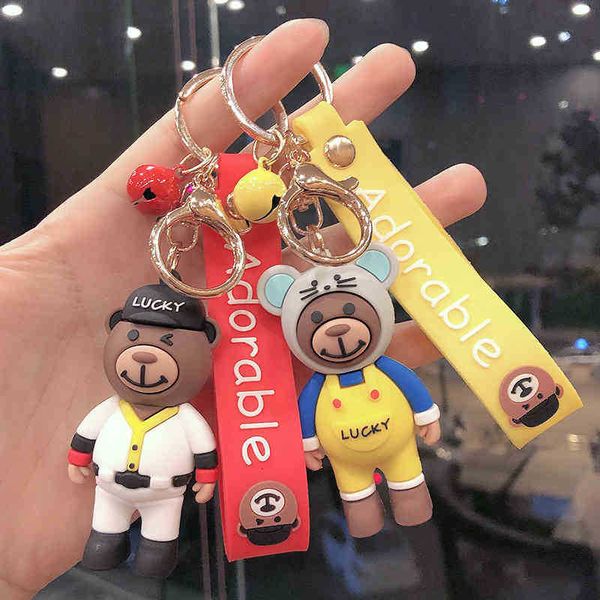 keychains cartoon hooded bear detective doll key lovely car couple bag pendant gift, Silver
keychains cartoon hooded bear detective doll key lovely car couple bag pendant gift, Silver