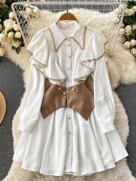 fashion 2023 casual dresses new autumn summer fashion long sleeve slim waistband white dress vestidos two piece set women, Black;gray
fashion 2023 casual dresses new autumn summer fashion long sleeve slim waistband white dress vestidos two piece set women, Black;gray
