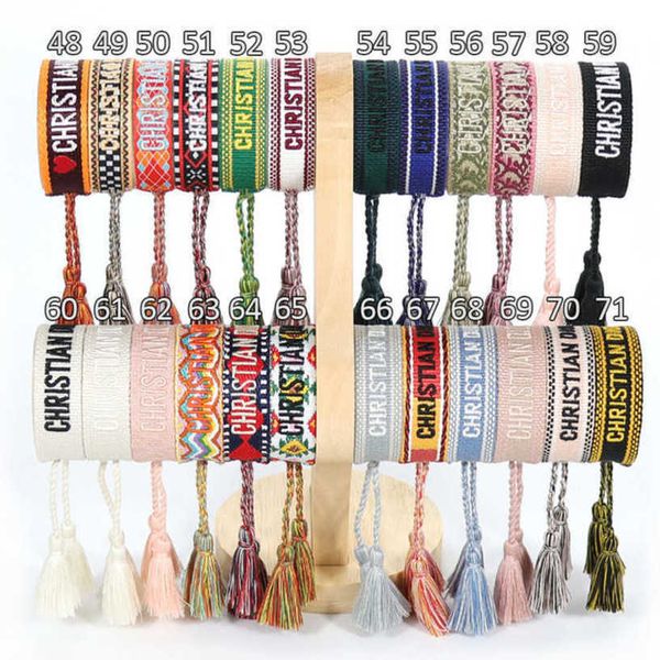 fashion women's luxury bracelets designer brand bangle d jewelry embroidered word woven bracelet letter rope classic tassel girl men co, Black
fashion women's luxury bracelets designer brand bangle d jewelry embroidered word woven bracelet letter rope classic tassel girl men co, Black