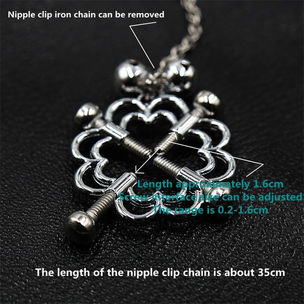 costumes nipple entrainment metal chain nipple clamp masturbating tits toys bell nipple training toy breast clips sm stimulator, Black
costumes nipple entrainment metal chain nipple clamp masturbating tits toys bell nipple training toy breast clips sm stimulator, Black