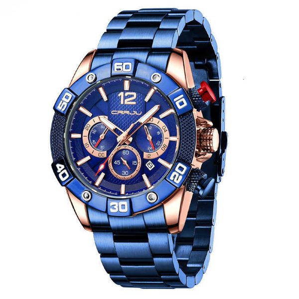 watches seller crrju mens sports watch 46mm fashion multifunctional six pin steel band business twyl, Slivery;brown
watches seller crrju mens sports watch 46mm fashion multifunctional six pin steel band business twyl, Slivery;brown