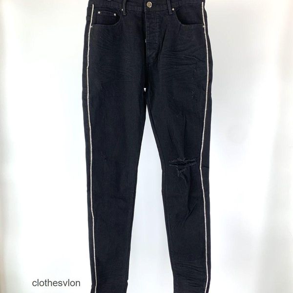 designer jeans amirs amires jean slim fitting with diamonds on side thin holes in knees versatile casual black jeans 2022 trendy men, Blue
designer jeans amirs amires jean slim fitting with diamonds on side thin holes in knees versatile casual black jeans 2022 trendy men, Blue