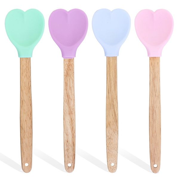 heart-shaped silicone stirring with wood handle cooking utensils spoon ice cream scoop with wooden handle heat insulation nonstick k1223454
heart-shaped silicone stirring with wood handle cooking utensils spoon ice cream scoop with wooden handle heat insulation nonstick k1223454