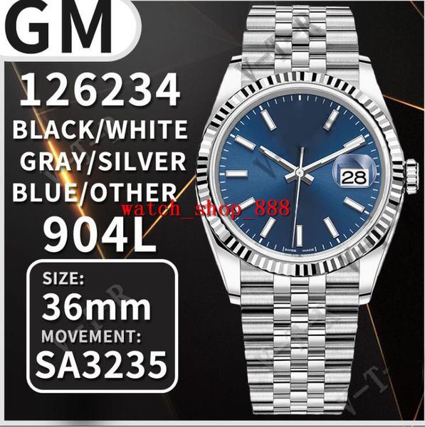 2022 new style swiss cal.3235 movement edition mens datejust 36mm 126234 jubilee band v3 904l gmf gm factory watch men's automatic watc, Slivery;brown
2022 new style swiss cal.3235 movement edition mens datejust 36mm 126234 jubilee band v3 904l gmf gm factory watch men's automatic watc, Slivery;brown