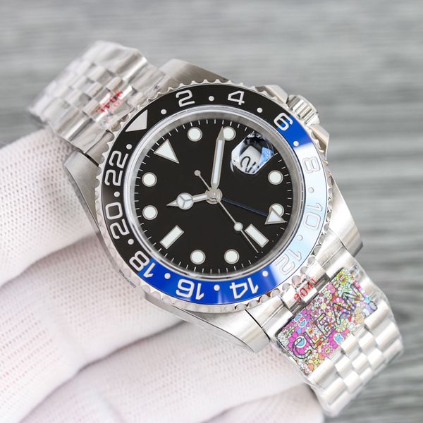 clean factory luxury watches mens watch black&blue ceramic bezel gmt ii 40mm 904l 126715 eta3186 movement sapphire waterproof luminous wrist, Slivery;brown
clean factory luxury watches mens watch black&blue ceramic bezel gmt ii 40mm 904l 126715 eta3186 movement sapphire waterproof luminous wrist, Slivery;brown