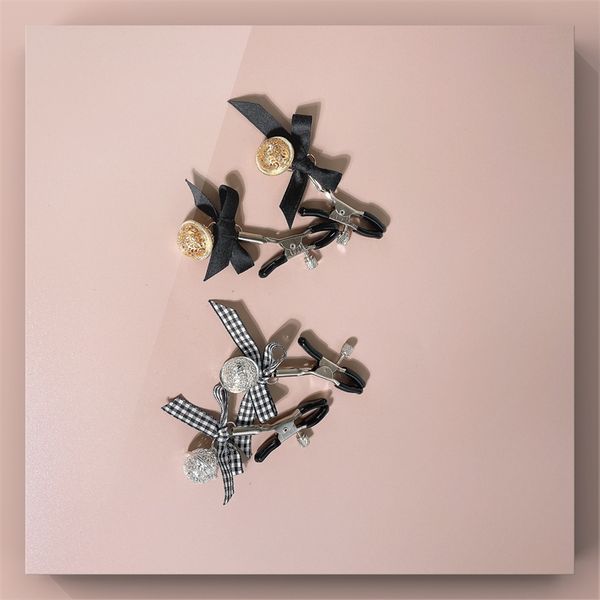costumes metal nipple clamps breast clamps with metal bell toys women silver black bowknot stainless steel nipple milk clips
costumes metal nipple clamps breast clamps with metal bell toys women silver black bowknot stainless steel nipple milk clips