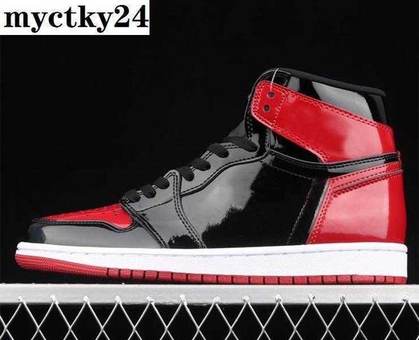 1 high og bred patent mens basketball deisgner shoes 1s black white varsity red trainers outdoor sports sneakers
1 high og bred patent mens basketball deisgner shoes 1s black white varsity red trainers outdoor sports sneakers
