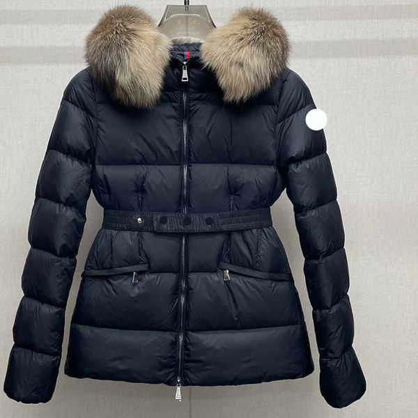 designer women's down jacket embroidered badge winter warmth women puffer coats wool collar winter coat size 1 / 2/3 /4, Black
designer women's down jacket embroidered badge winter warmth women puffer coats wool collar winter coat size 1 / 2/3 /4, Black