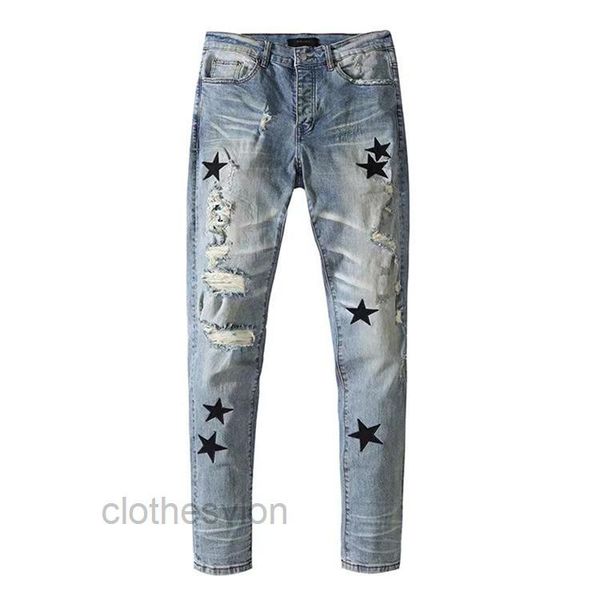 jeans amirs t shirts designer 2022 jean pierced men's straight tube senior summer slim fit pants, Blue
jeans amirs t shirts designer 2022 jean pierced men's straight tube senior summer slim fit pants, Blue