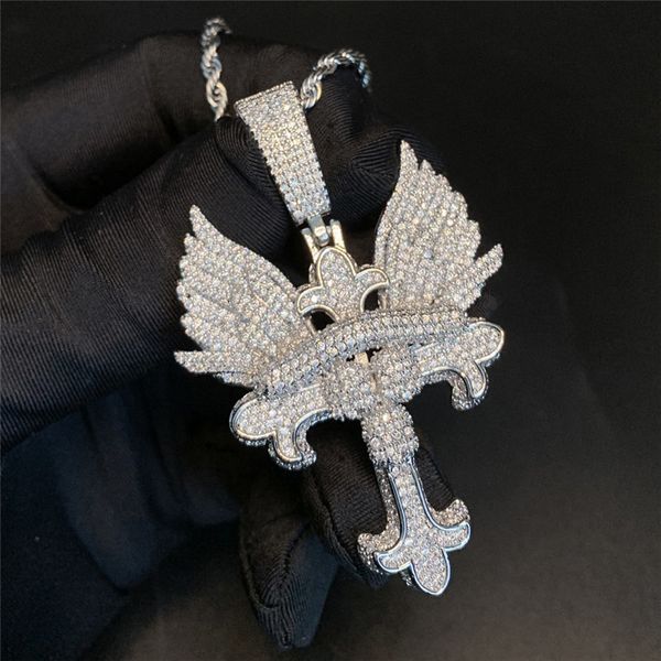 cool mens hip hop necklace yellow gold plated bling cz angle cross pendant necklace with 24inch rope chain nice gift, Silver
cool mens hip hop necklace yellow gold plated bling cz angle cross pendant necklace with 24inch rope chain nice gift, Silver