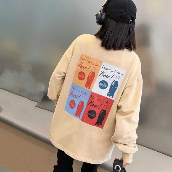 women's hoodies sweatshirts 2022 autumn new cat west coke bottle exclusive loose relaxed crew neck bodysuit chest letter embroidery t, Black
women's hoodies sweatshirts 2022 autumn new cat west coke bottle exclusive loose relaxed crew neck bodysuit chest letter embroidery t, Black