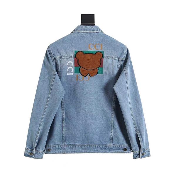 b8089 elegant women's designer jackets double g little bear wear occasion vintage new woman chic casual denim coat, Black;brown
b8089 elegant women's designer jackets double g little bear wear occasion vintage new woman chic casual denim coat, Black;brown