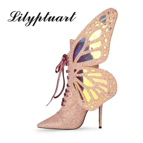 boots autumn new stiletto high heels fashion women cross lace sequin butterfly wings sequins large size 220901, Black
boots autumn new stiletto high heels fashion women cross lace sequin butterfly wings sequins large size 220901, Black