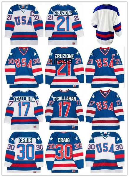 fans tees 1980 team usa hockey jerseys 30 jim craig 21 mike eruzione 17 jack o'callahan 1980 year miracle usa vintage hockey jersey wh, Black
fans tees 1980 team usa hockey jerseys 30 jim craig 21 mike eruzione 17 jack o'callahan 1980 year miracle usa vintage hockey jersey wh, Black