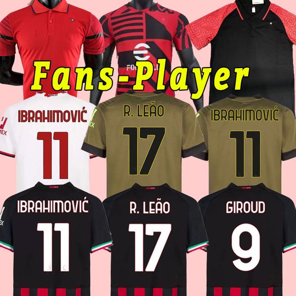 ibrahimovic 22 23 soccer jersey ac milans giroud r. leao bennacer kessie romagnoli calhanoglu tonali rebic 2022 2023 football shirt maillot, Black;yellow
ibrahimovic 22 23 soccer jersey ac milans giroud r. leao bennacer kessie romagnoli calhanoglu tonali rebic 2022 2023 football shirt maillot, Black;yellow