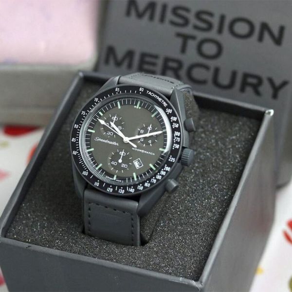 bioceramic moonswatch quarz chronograph mens watch mission mercury 42mm nylon luxury watch james montre de luxe limited edition master swatc, Slivery;brown
bioceramic moonswatch quarz chronograph mens watch mission mercury 42mm nylon luxury watch james montre de luxe limited edition master swatc, Slivery;brown