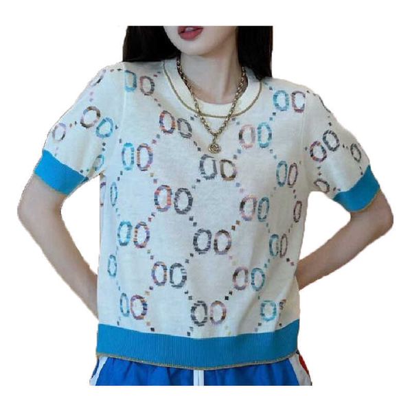 ss women knits t-shirt sweaters short sleeve fashion knitted sweater casual pullover breathable multi colors womens, White
ss women knits t-shirt sweaters short sleeve fashion knitted sweater casual pullover breathable multi colors womens, White