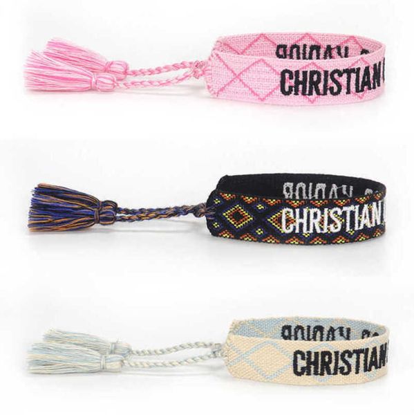 bracelets women's luxury fashion d brand designer bangle jewelry handmade braided embroidered bracelet men's girl woven fabric tas, Golden;silver
bracelets women's luxury fashion d brand designer bangle jewelry handmade braided embroidered bracelet men's girl woven fabric tas, Golden;silver