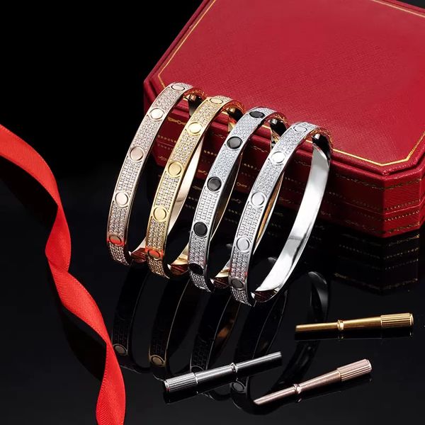 2023 love bangle deluxe boutique bangle female jewelry rose gold three row diamond love wedding engagement screw bangle, Black
2023 love bangle deluxe boutique bangle female jewelry rose gold three row diamond love wedding engagement screw bangle, Black
