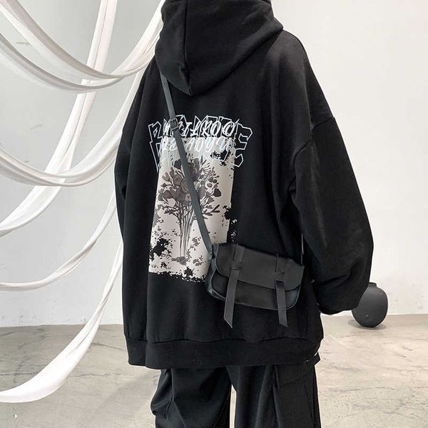 style sweater men's loose lazy style hooded spring and autumn coat ins fashion versatile clothes, Black
style sweater men's loose lazy style hooded spring and autumn coat ins fashion versatile clothes, Black
