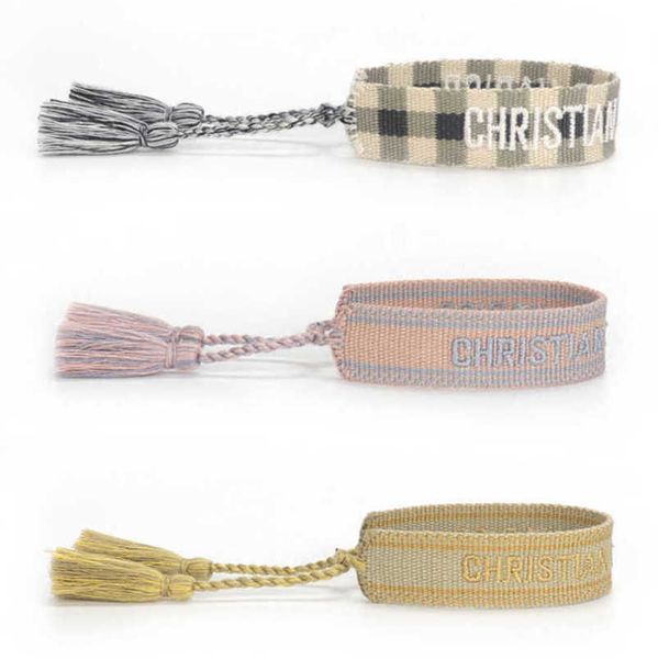 fashion luxury bracelets women's d brand designer bangle letter embroidery bracelet hand woven jewelry bohemian rope trinket men girl f, Golden;silver
fashion luxury bracelets women's d brand designer bangle letter embroidery bracelet hand woven jewelry bohemian rope trinket men girl f, Golden;silver
