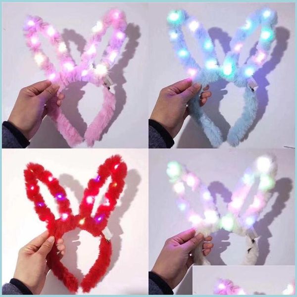 hair band luminous plush rabbit ears led light headband childrens performance christmas birthday cosplay party bunny hair accessorie dhh7k, Black;brown
hair band luminous plush rabbit ears led light headband childrens performance christmas birthday cosplay party bunny hair accessorie dhh7k, Black;brown