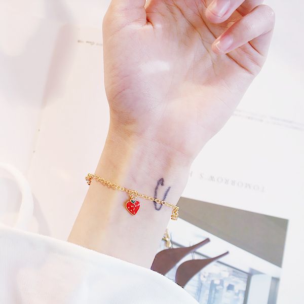 bracelet korean style loving heart zircon simple girl strawberry simple sweet fresh student girlfriends, Golden;silver
bracelet korean style loving heart zircon simple girl strawberry simple sweet fresh student girlfriends, Golden;silver