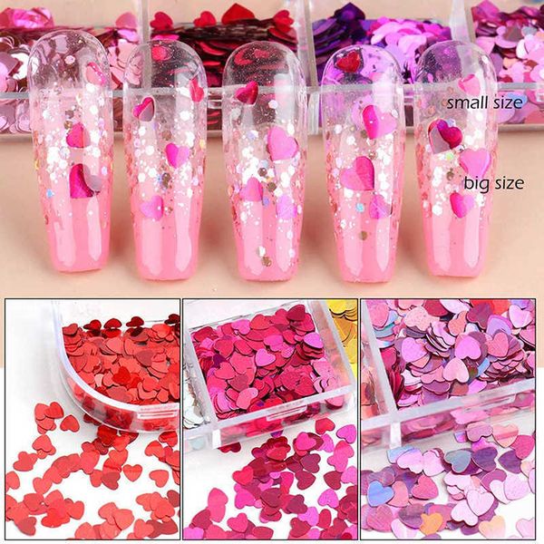 12 grids heart nail glitter flakes art decals 3d sweet sequins design nails valentines day decorations manicure nagel glitter vlokken art de, Black
12 grids heart nail glitter flakes art decals 3d sweet sequins design nails valentines day decorations manicure nagel glitter vlokken art de, Black