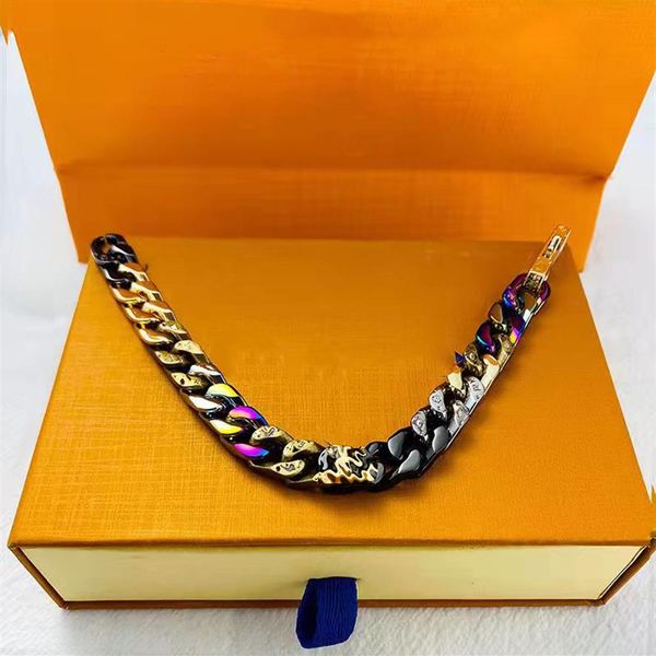 luxury designers cuban bracelet fashion accessories bracelets trend hip hop style all steel lovers gift party is very225p, Golden;silver
luxury designers cuban bracelet fashion accessories bracelets trend hip hop style all steel lovers gift party is very225p, Golden;silver
