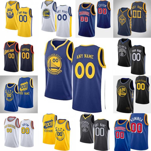 

75th custom mens womens golden state''warriors''jersey 3 poole 32 otto porter 95 tjuan oscano 33 james wiseman basketbal, Black;red