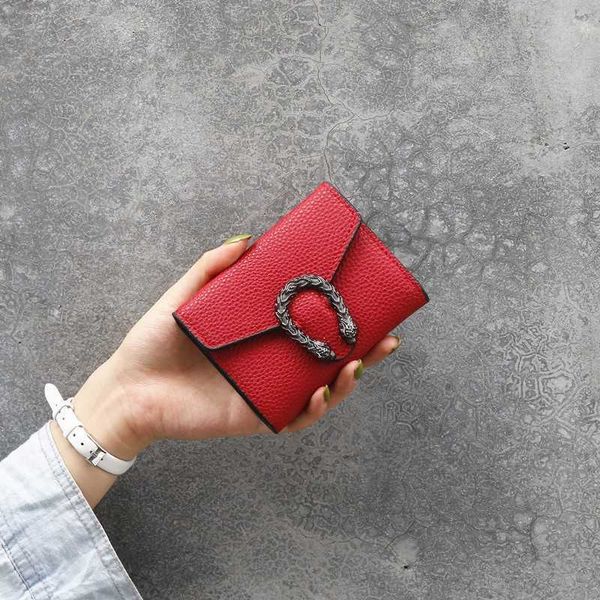 new women's short wallet women's handbag solid wallet coin purse wallet, Red;black
new women's short wallet women's handbag solid wallet coin purse wallet, Red;black