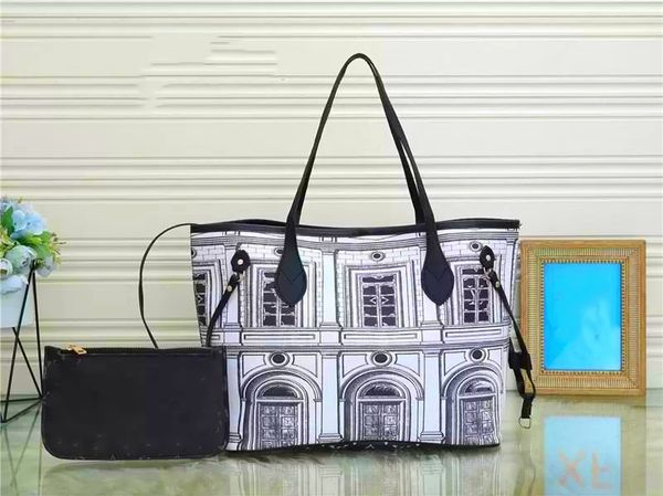 2pcs/set classic purses designer woman handbag tote bag fashion flower pu leather high capacity composite shopping shoulder bags brown beige
2pcs/set classic purses designer woman handbag tote bag fashion flower pu leather high capacity composite shopping shoulder bags brown beige