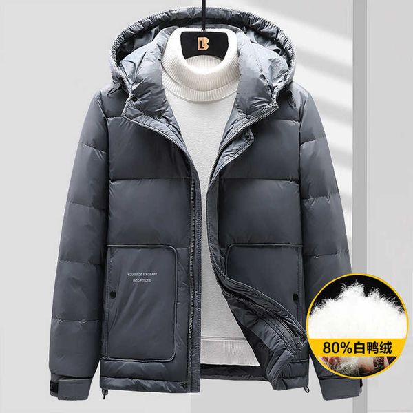 winter down jacket men's warm hooded casual fashion brand thickened men short top, Black
winter down jacket men's warm hooded casual fashion brand thickened men short top, Black