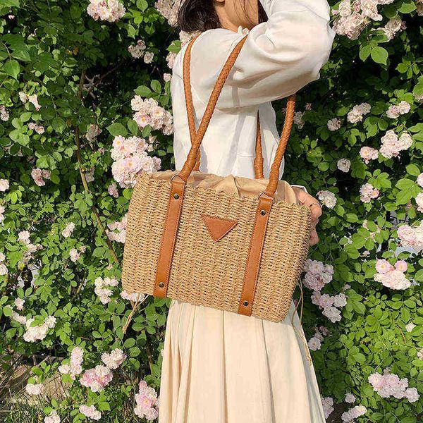 evening bags ladies new casual woven design large capacity tote bag ins popular simple beach picnic straw shoulder 220623
evening bags ladies new casual woven design large capacity tote bag ins popular simple beach picnic straw shoulder 220623