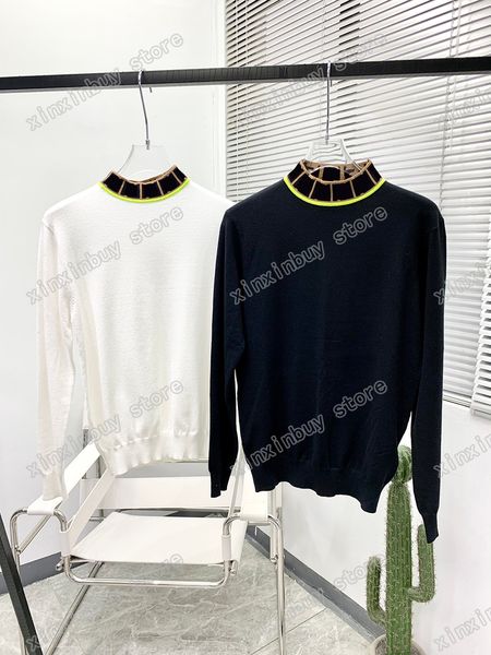 xinxinbuy mens designer hoodie sweater roma collar jacquard letter women luxury black blue gray white s-xl, Black;brown
xinxinbuy mens designer hoodie sweater roma collar jacquard letter women luxury black blue gray white s-xl, Black;brown