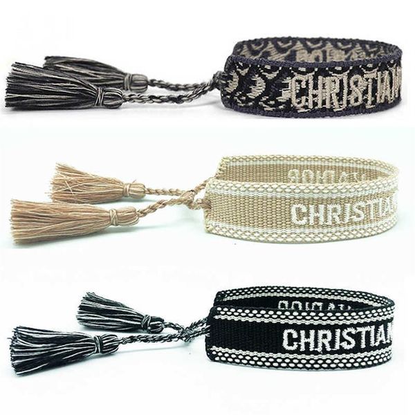 jewelry handmade signature embroidered color cotton bracelet women's men woven tassel adjustable bracelet lover gift x0710277q, Black
jewelry handmade signature embroidered color cotton bracelet women's men woven tassel adjustable bracelet lover gift x0710277q, Black