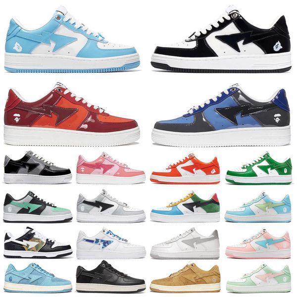 2022 bapestas baped ape men women running shoes patent leather black white camo combo blue pink red grey green bapesta trainers sports sneak
2022 bapestas baped ape men women running shoes patent leather black white camo combo blue pink red grey green bapesta trainers sports sneak